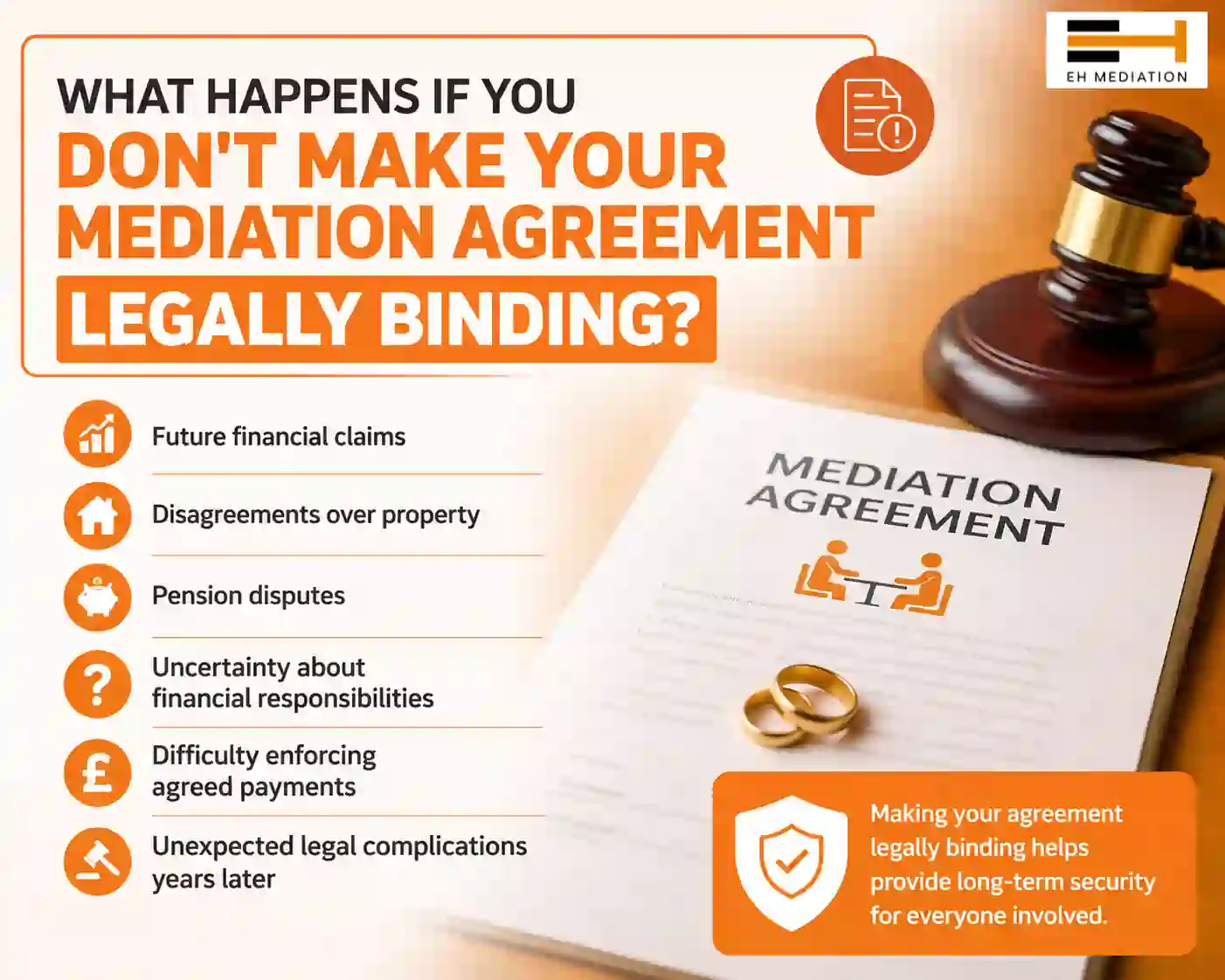 What Happens If You Don't Make Your Mediation Agreement Legally Binding Staveley?